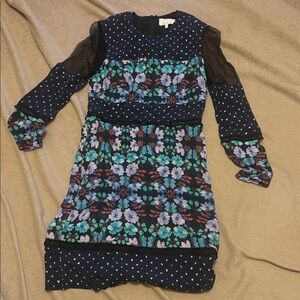 Nicole Millller Artelier Nordic Flower Mini Dress